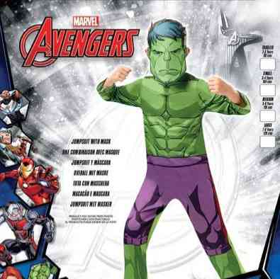 7-8YRS HULK CLASSIC COSTUME