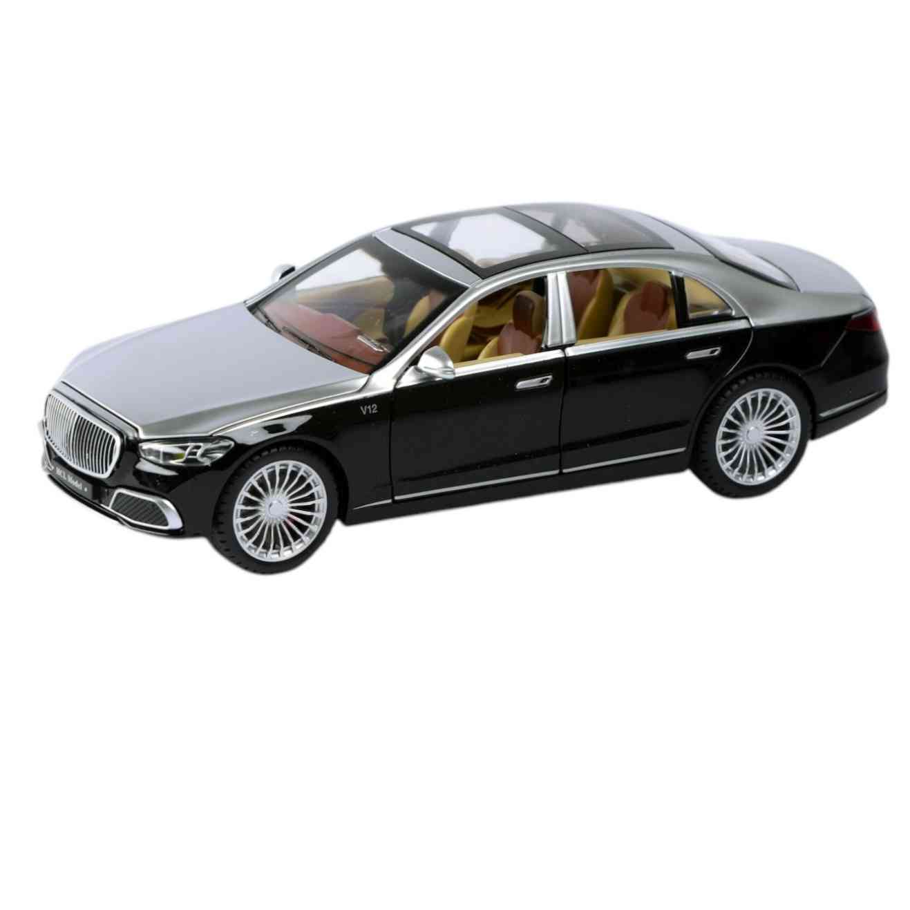 MERCEDES-BENZ MAYBACH S680 DIE CAST CAR - BLACK AND GREY