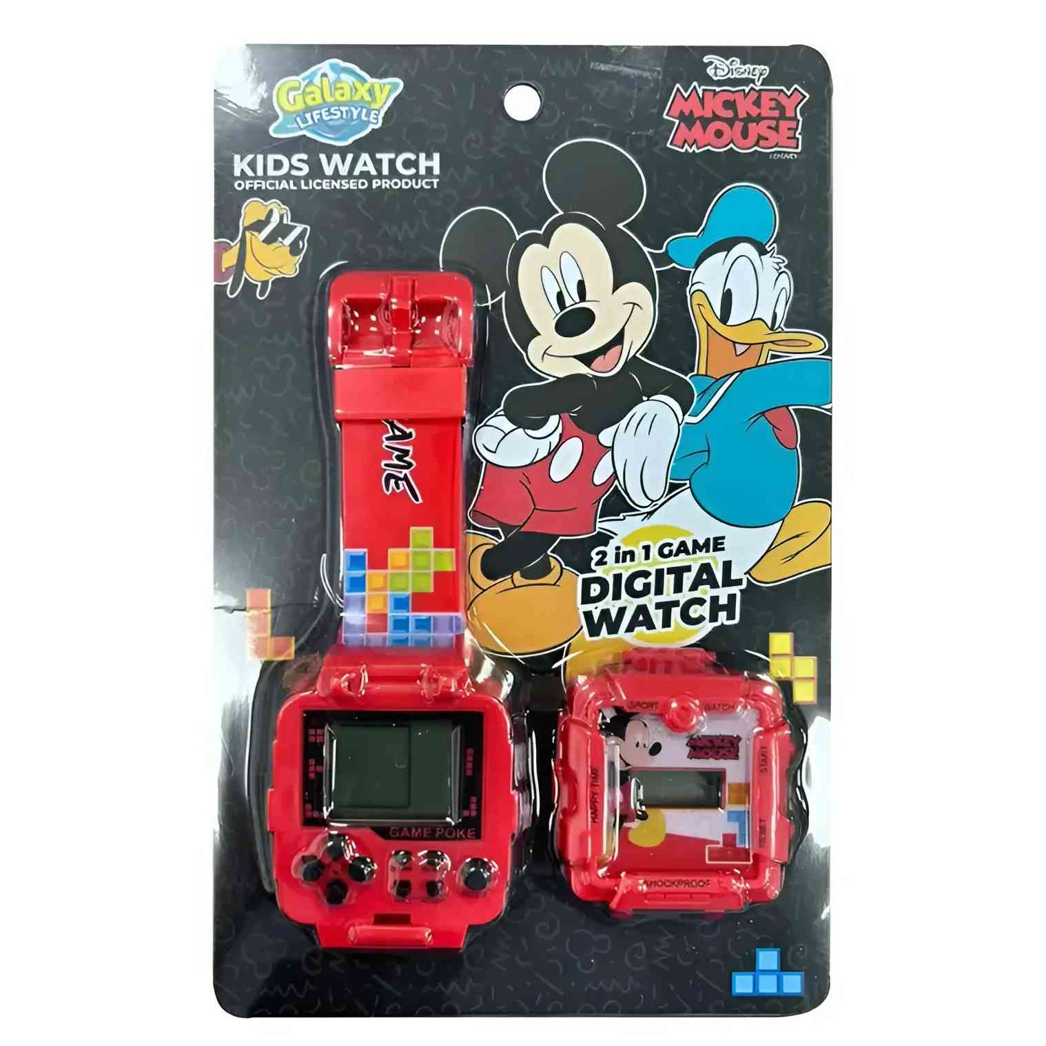 LED 2 IN 1DIGITAL WATCH AND GAMING MICKEY MOUSE