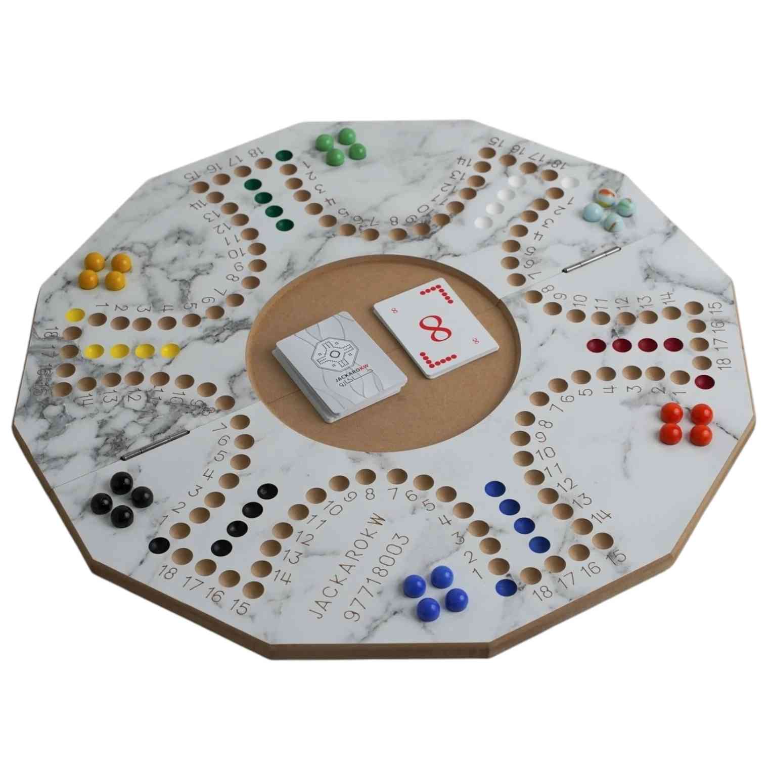 JACKARO FOR 6 PLAYERS - MARBLE BOARD