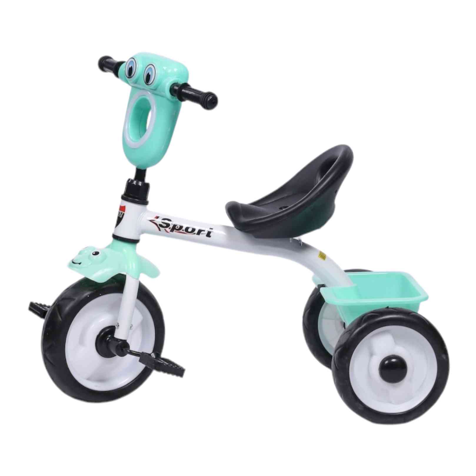 SPORTS TRICYCLE WITH LIGHTS AND BASKET