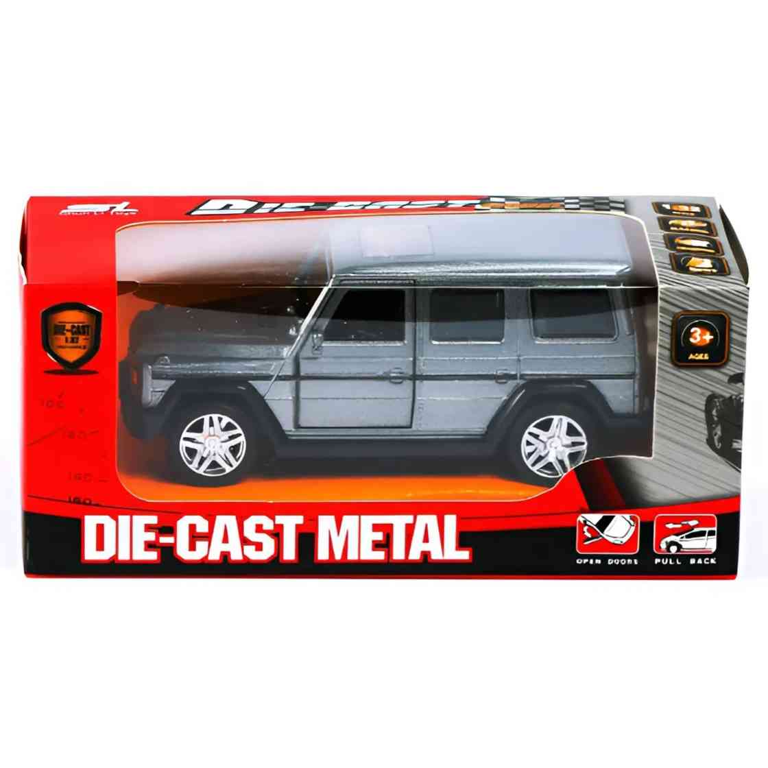 WAGON G63 DIE CAST SUV CAR - GREY