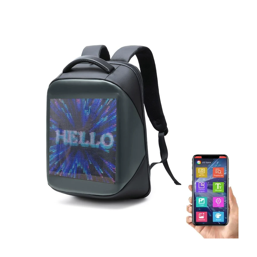 SMART LED BACKPACK WITH SCREEN