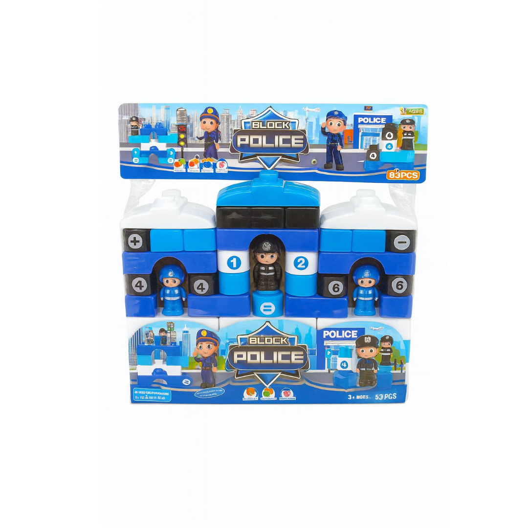 POLICE BLOCKS PLAY SET – 53 PCS
