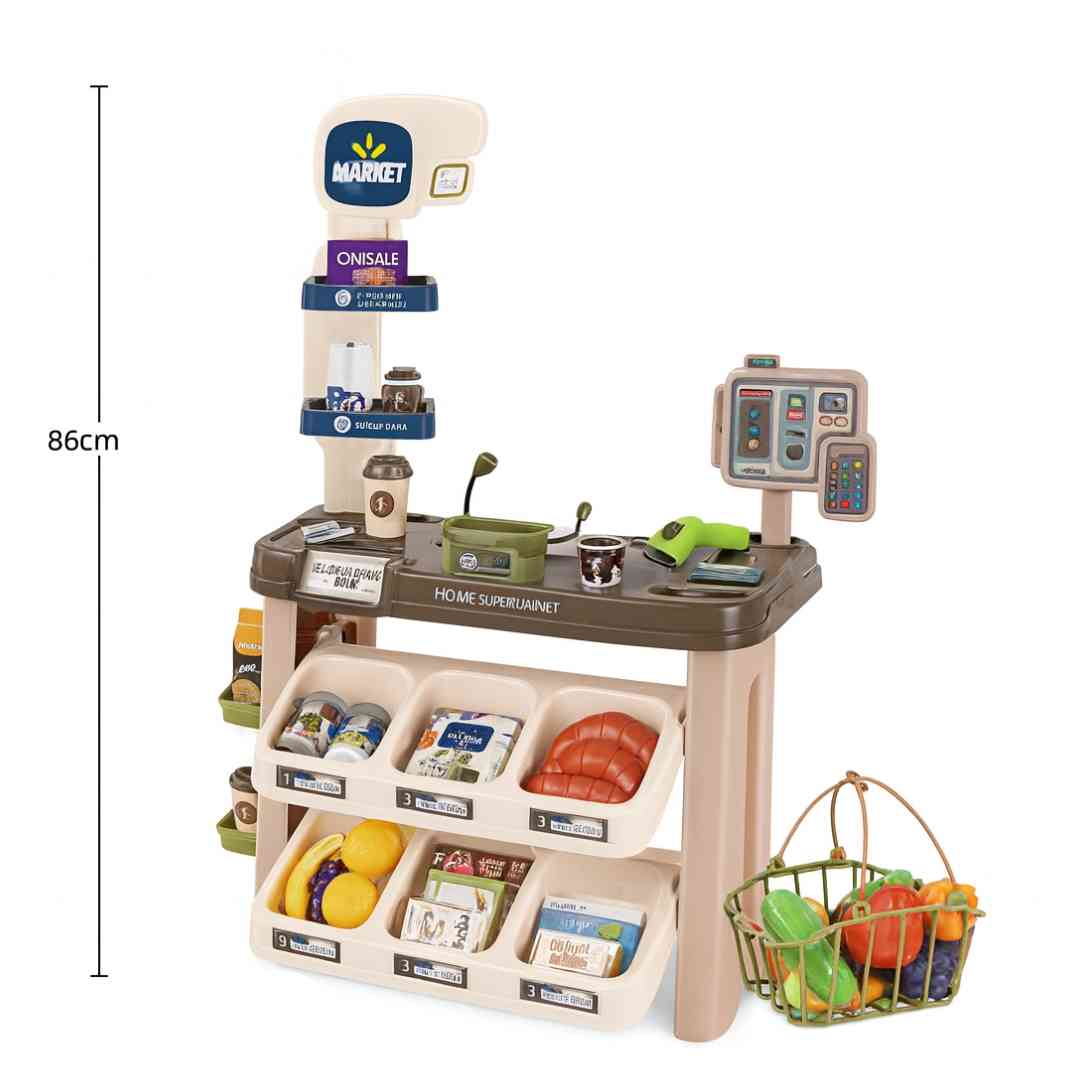 HOME SUPERMARKET PLAY SET – 58 PCS