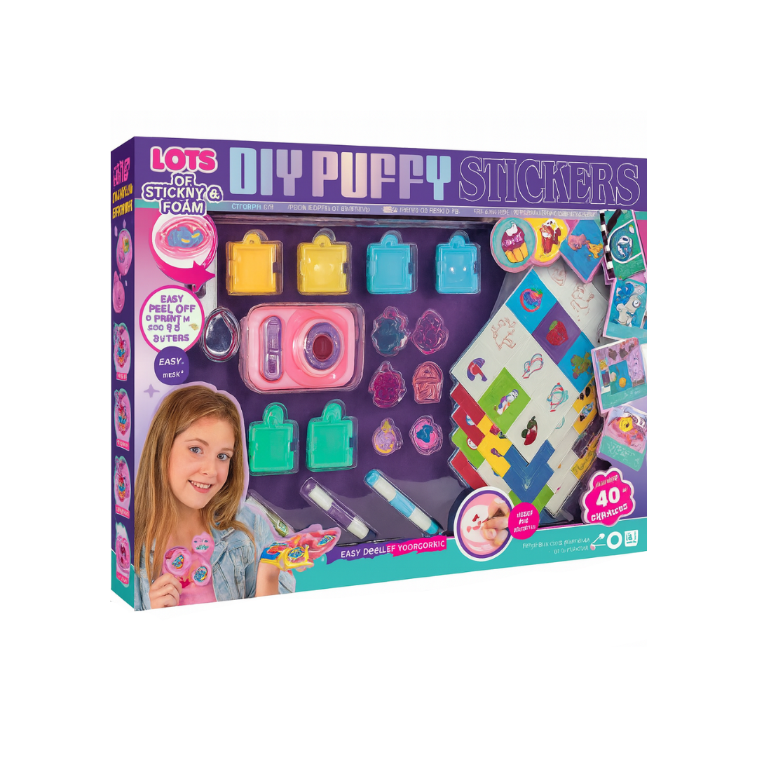 DIY PUFFY STICKERS ART SET