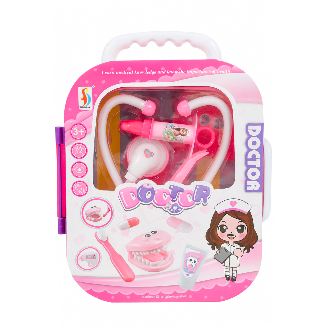 PINK DOCTOR SET PLASTIC BOX