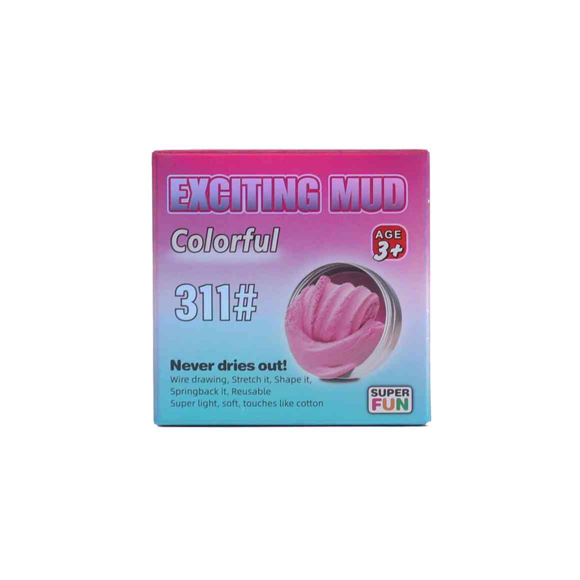 EXCITING MUD - NEVER DRIES OUT, COLORFUL