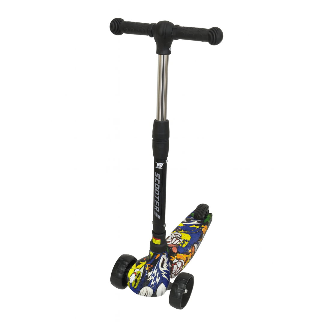 GRAFFITI RIDER SCOOTER WITH LIGHTS & MUSIC