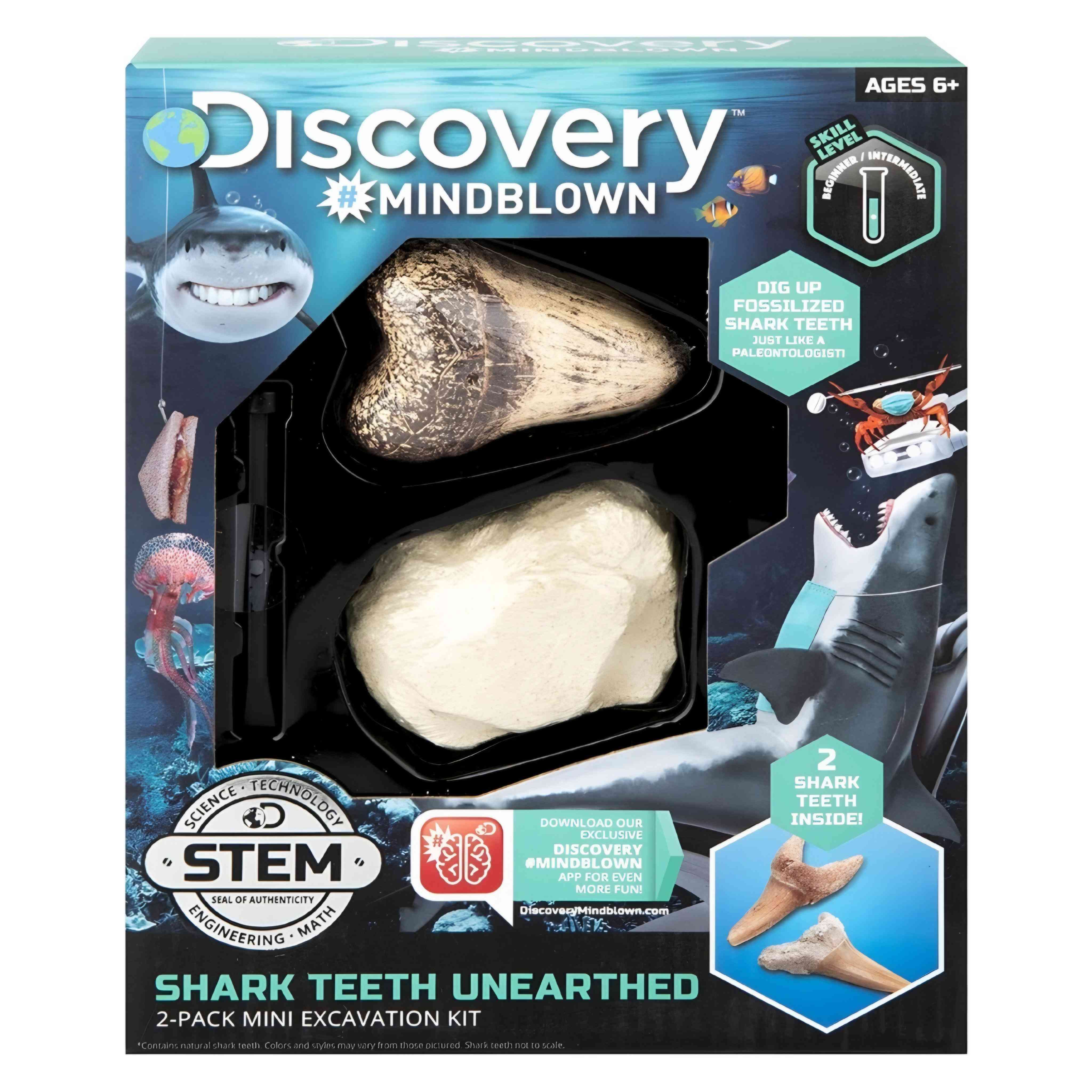 DISCOVERY - TOY EXCAVATION KIT MINI SHARK TOOT