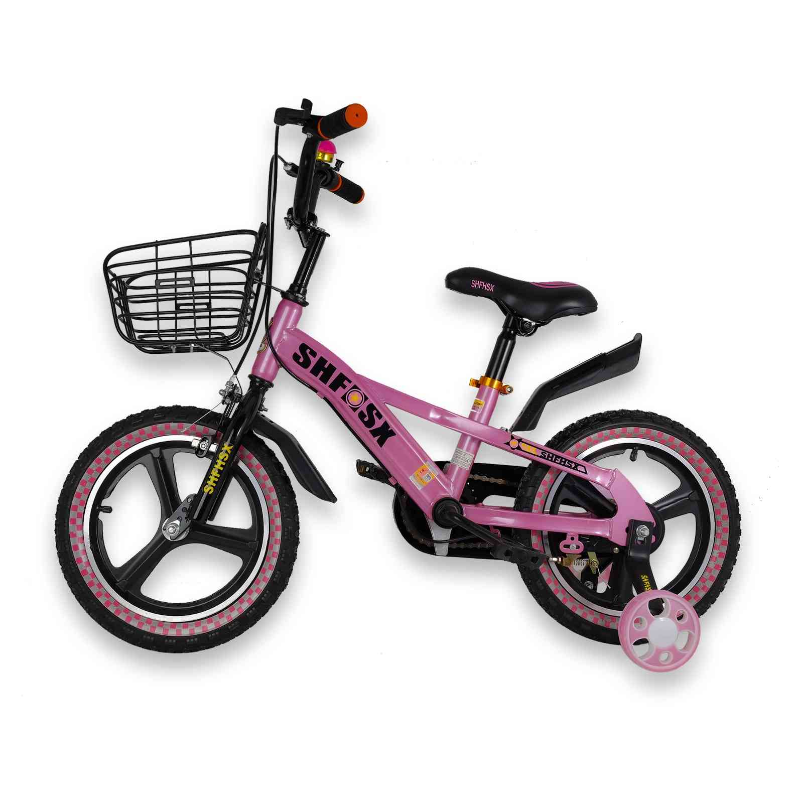 PINK & BLACK TRAINING BIKE - SIZE 14