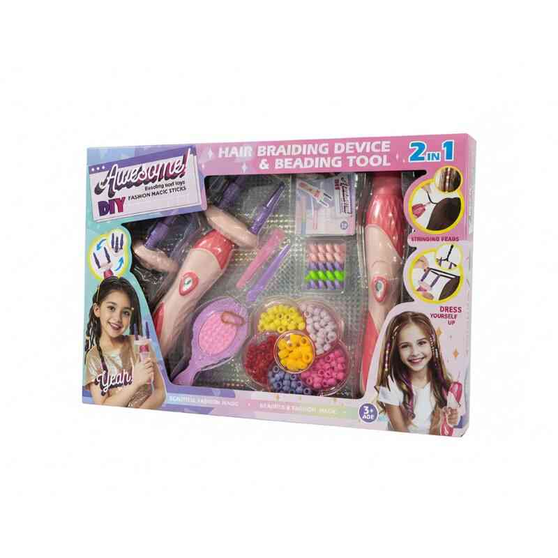 2-IN-1 HAIR BRAIDING & BEADING TOOL SET