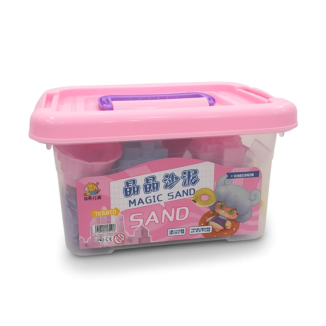 PINK MAGIC SAND PLAY BUCKET SET