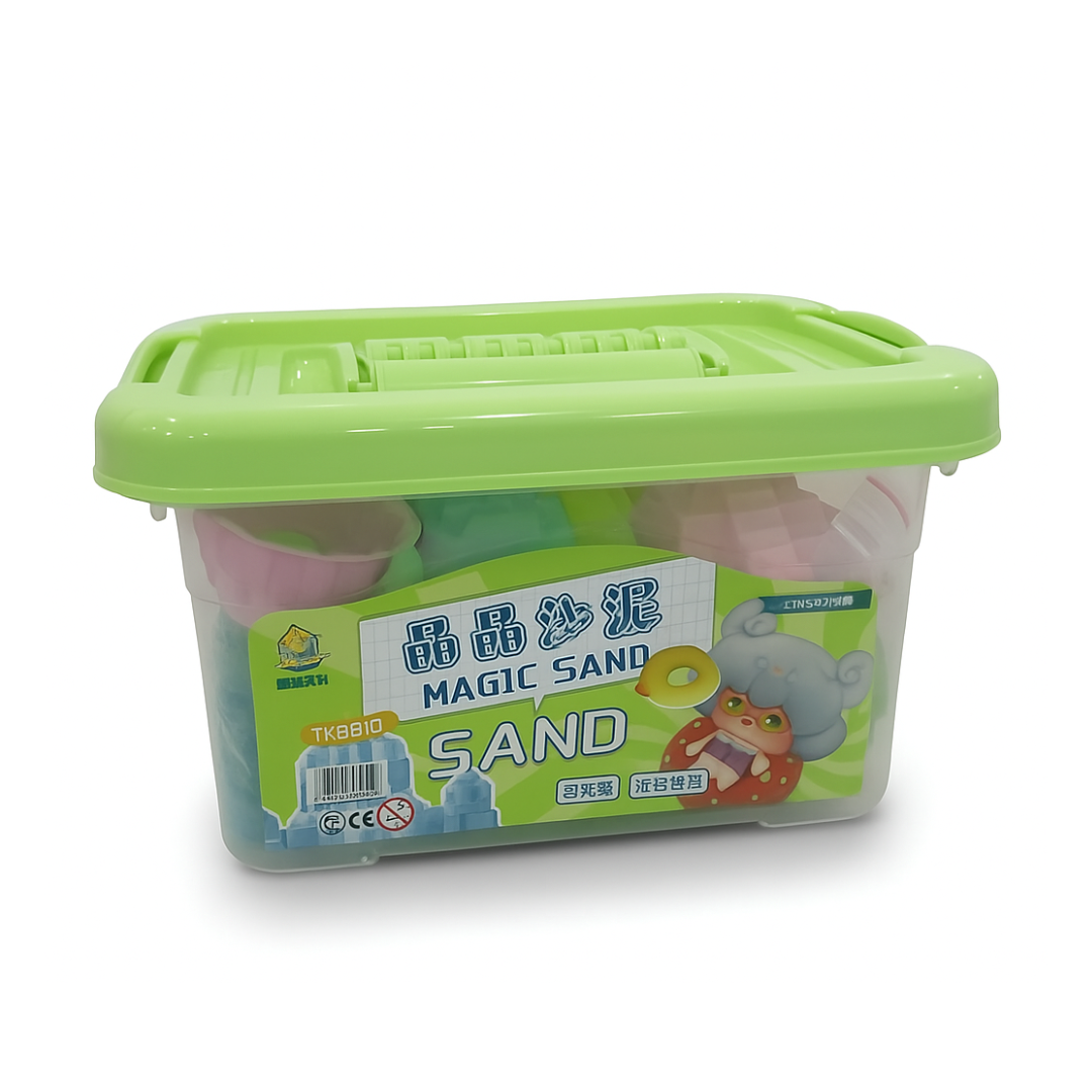GREEN MAGIC SAND PLAY BUCKET SET
