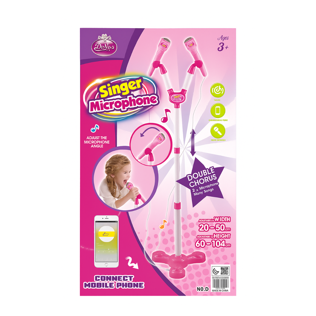 KID STAR MICROPHONE WITH (LIGHT / PINK)