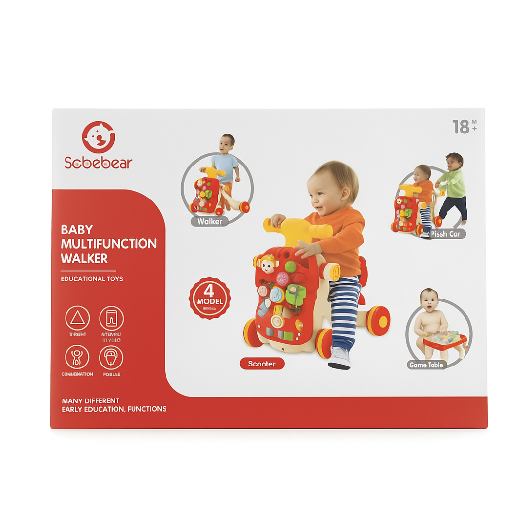 4-IN-1 BABY MULTIFUNCTION WALKER – LIGHTS & MUSIC