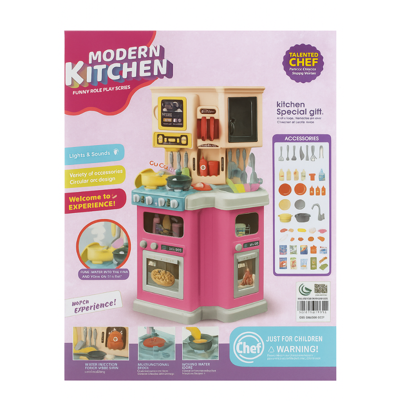 MODERN KITCHEN PLAYSET WITH LIGHTS & SOUNDS