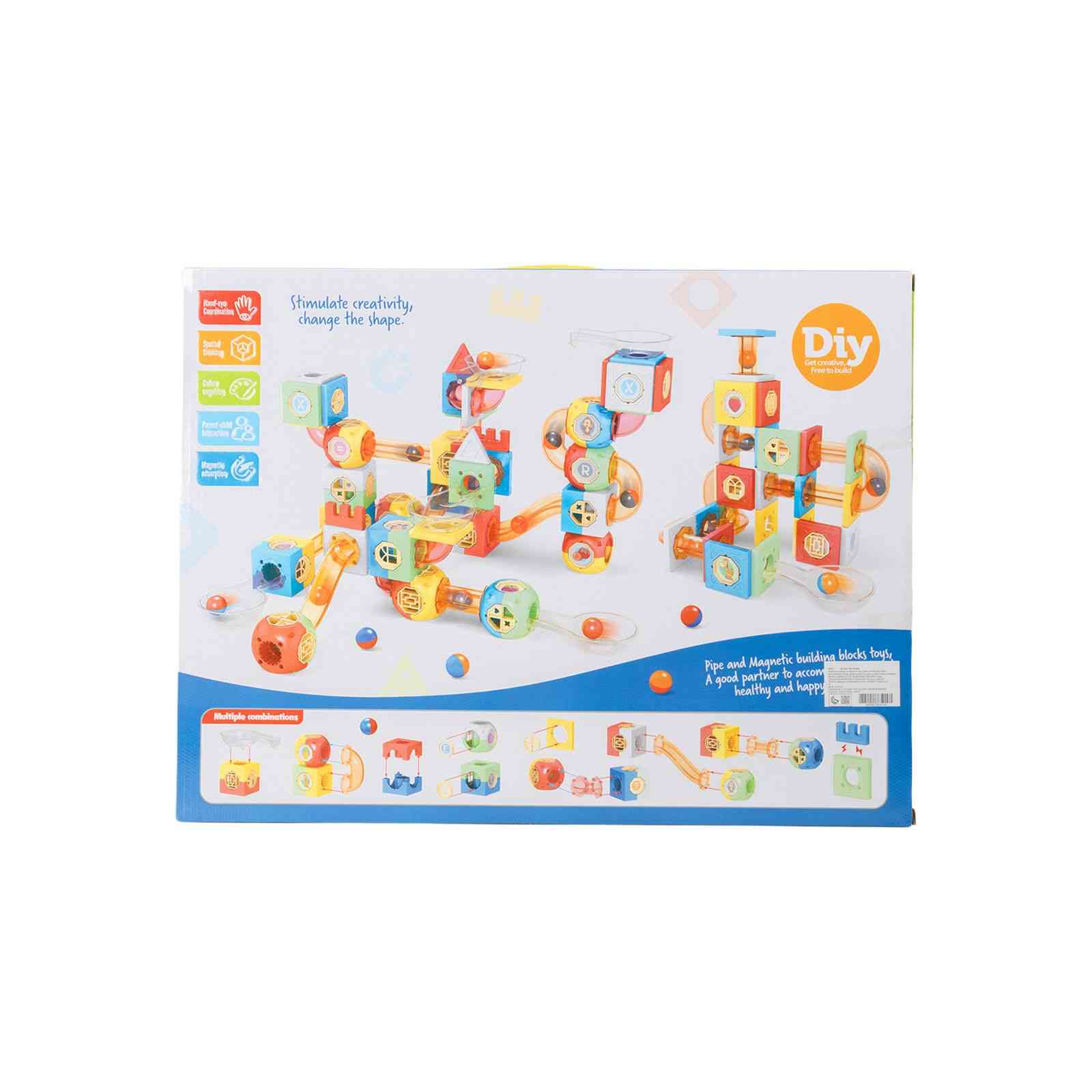 MAGNETIC PIPE BUILDING BLOCKS SET – LARGE
