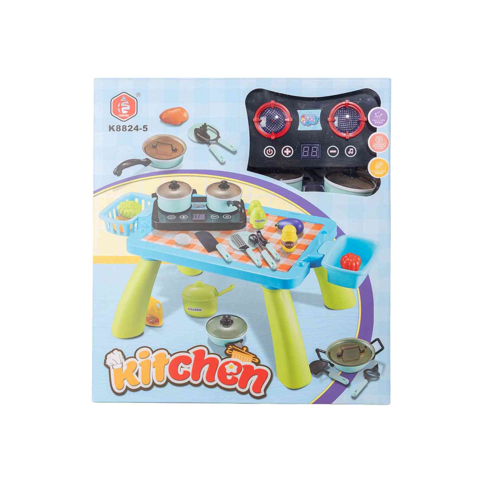 KIDS KITCHEN COOKING TABLE SET