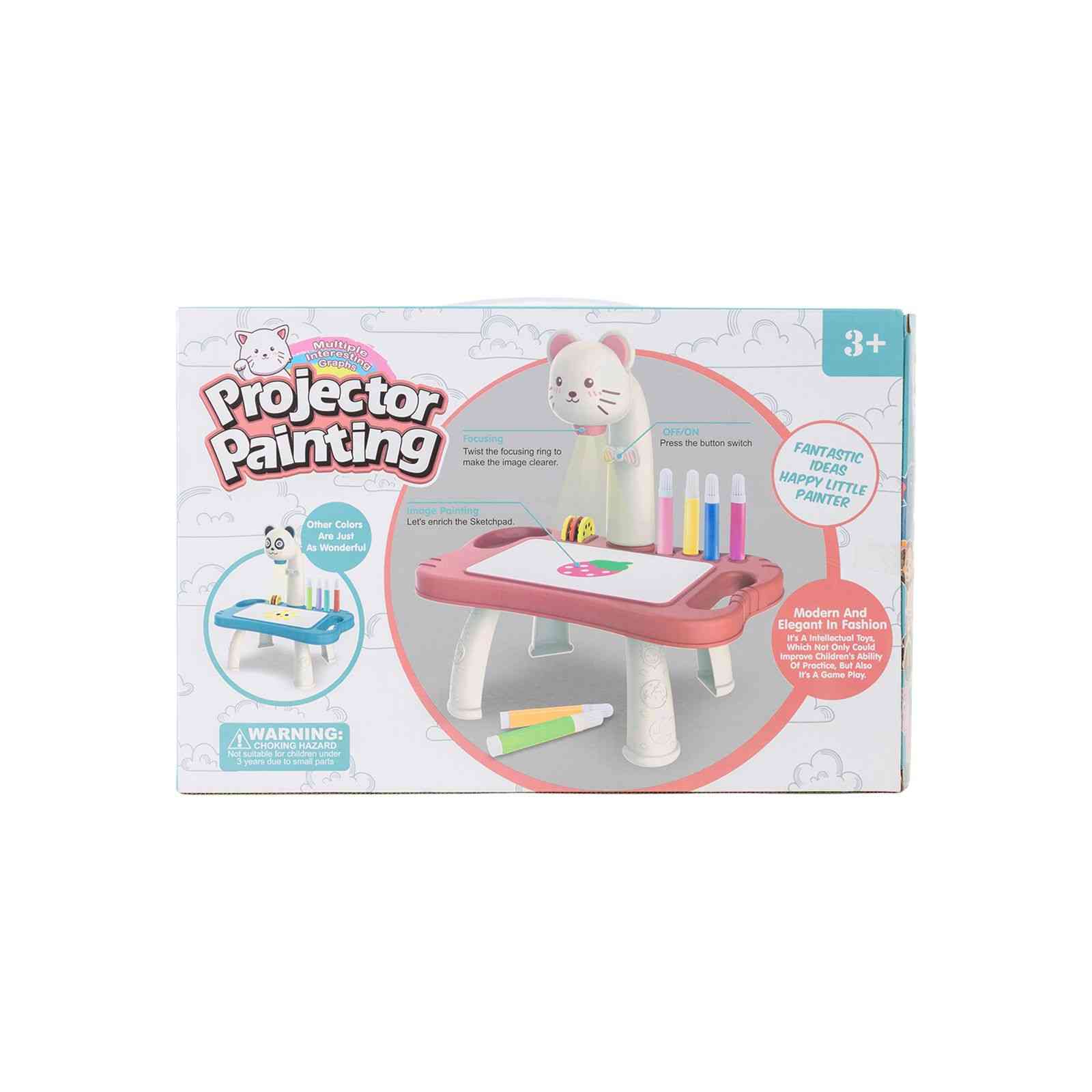 CAT PROJECTOR PAINTING SET red