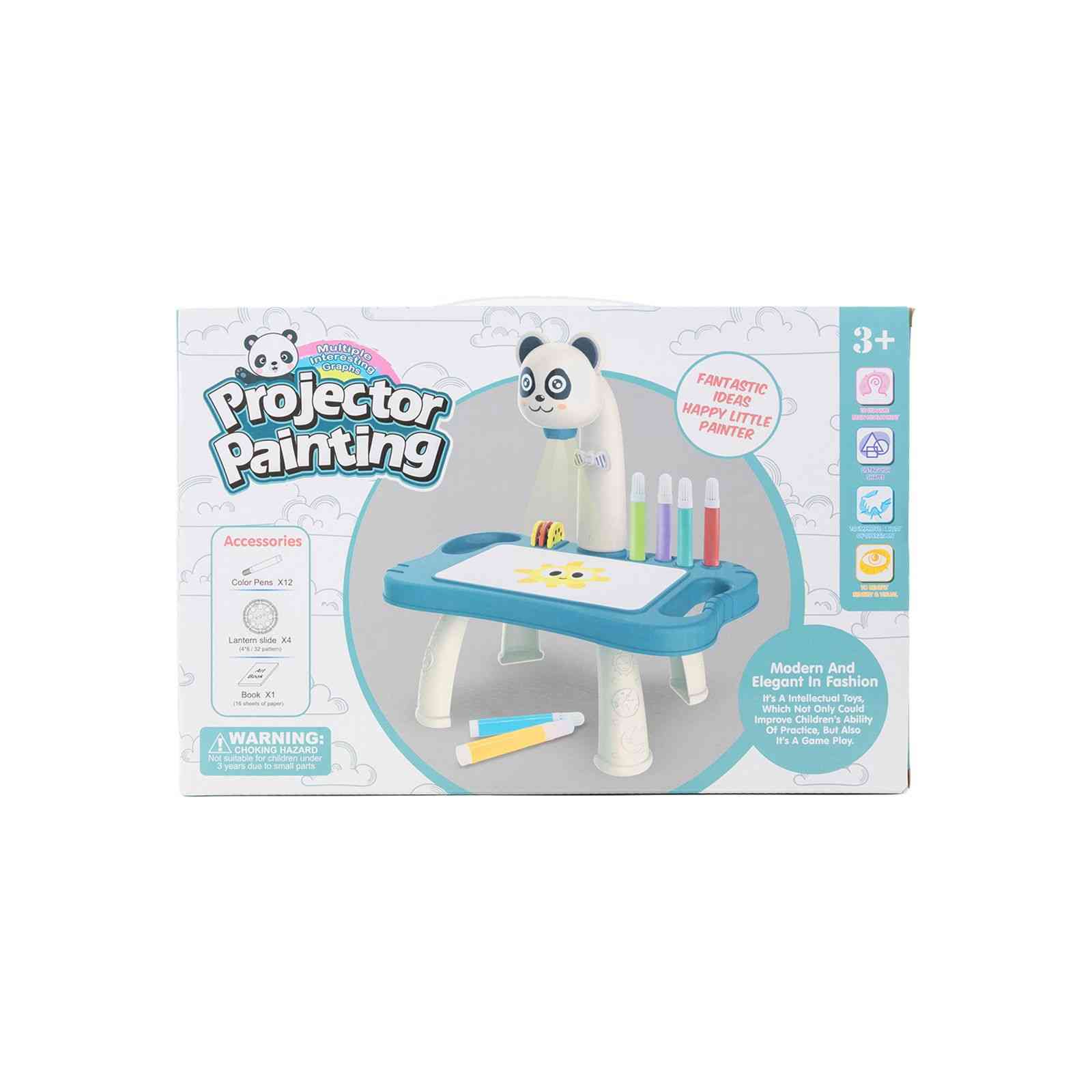 PANDA PROJECTOR PAINTING SET blue
