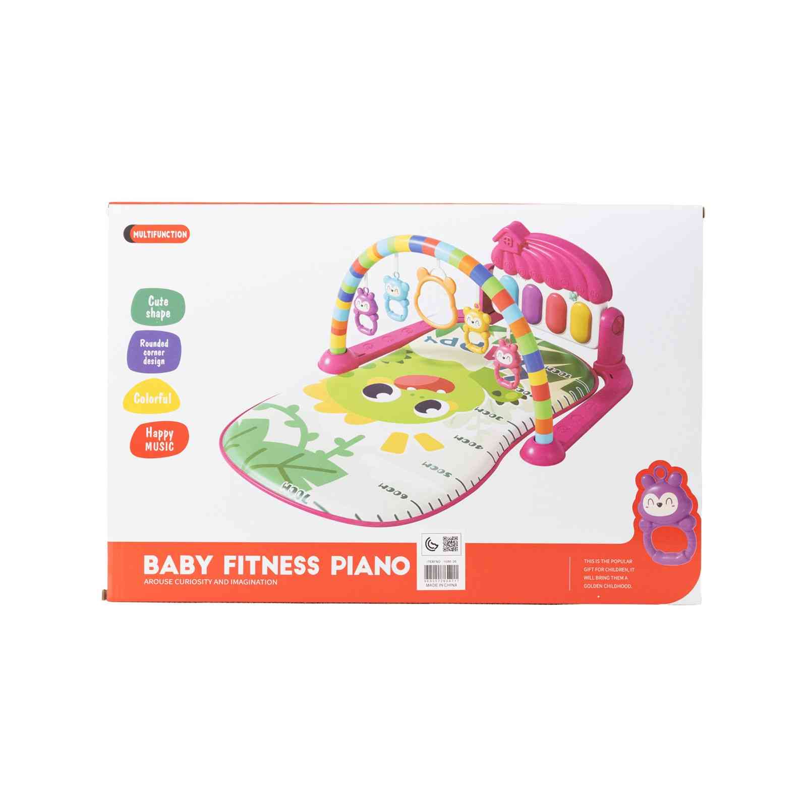 BABY ACTIVITY GYM WITH PIANO – PINK