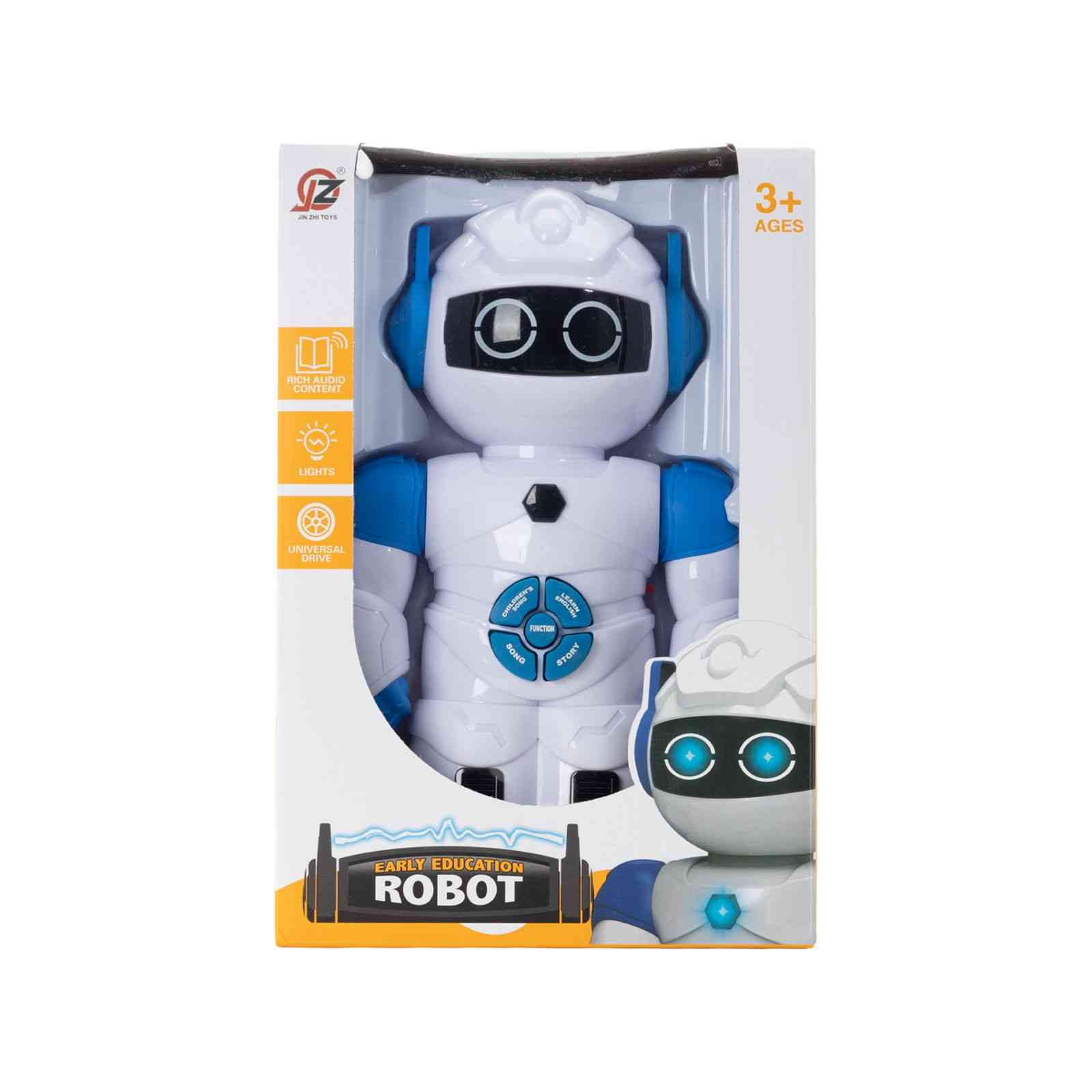 EARLY EDUCATION ROBOT TOY – WHITE & BLUE
