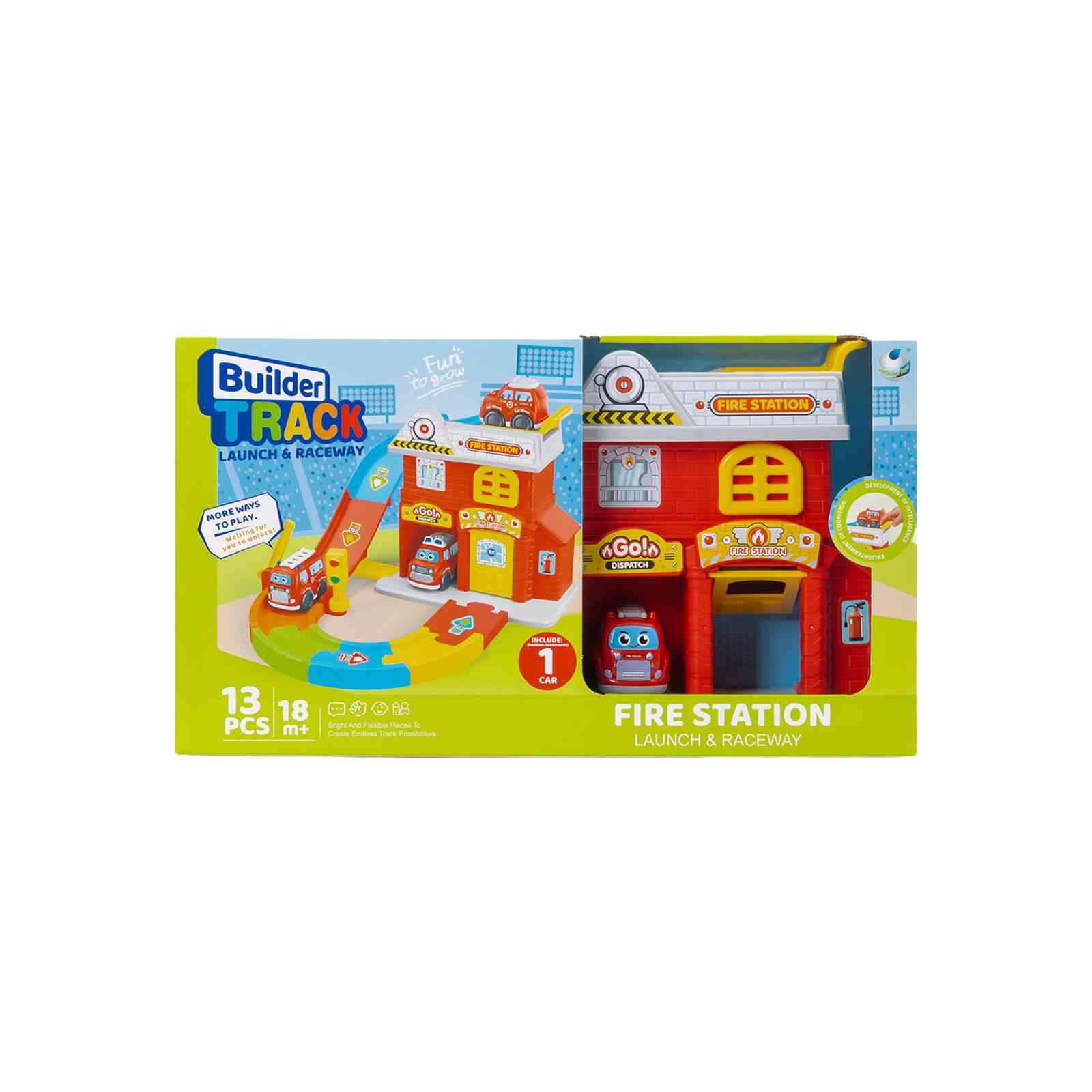 FIRE STATION TRACK SET – 13 PCS
