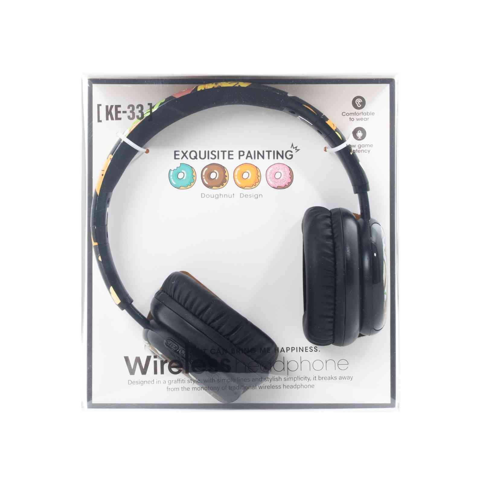 KIDS WIRELESS HEADPHONES – DONUT BLACK