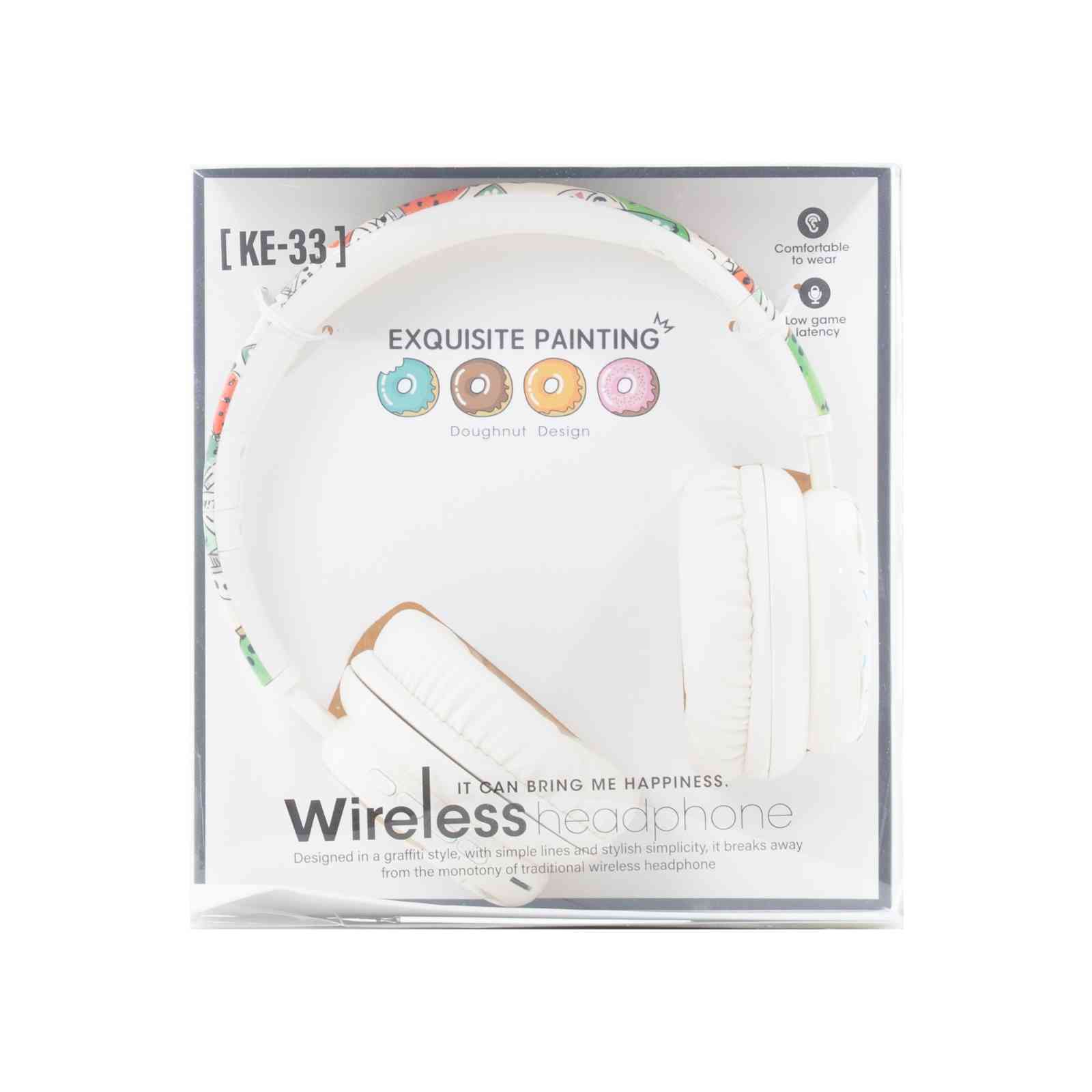 KIDS WIRELESS HEADPHONES – DONUT WHITE