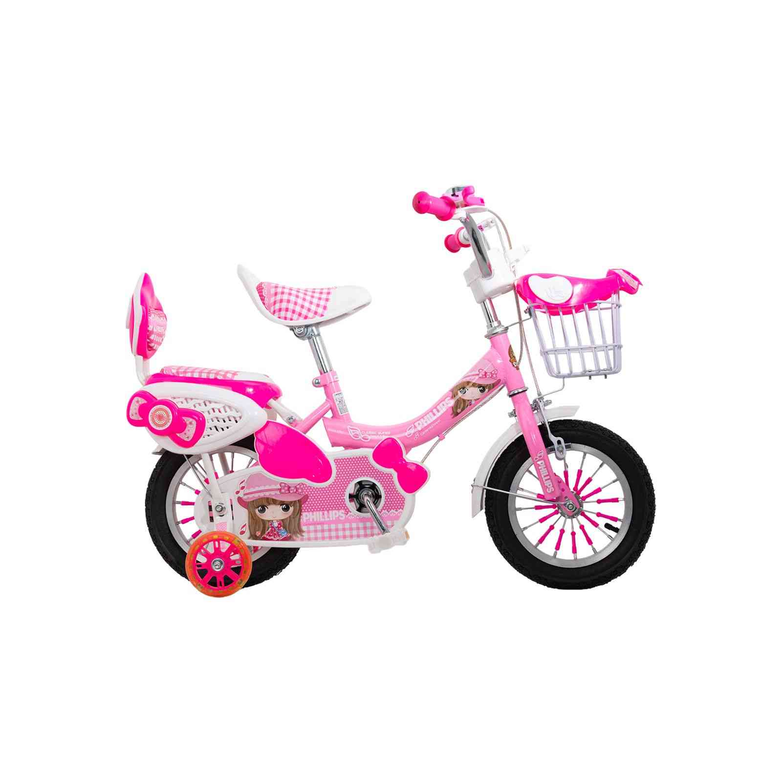 PINK PRINCESS TRAINING BIKE - SIZE 12