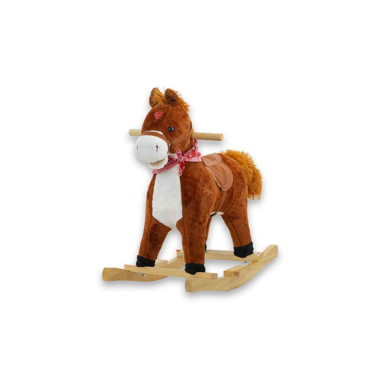 CLASSIC PLUSH SADDLE ROCKING HORSE