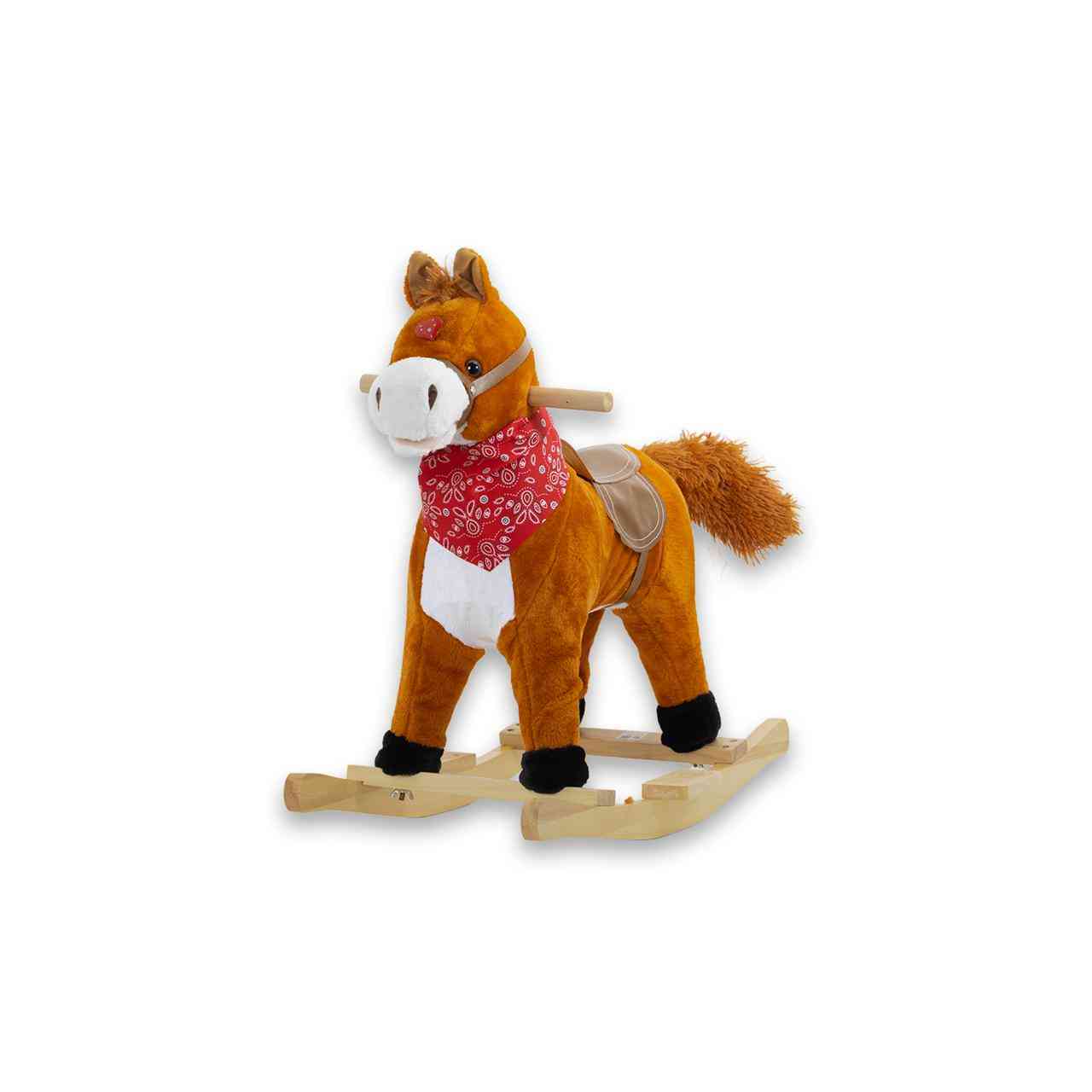 CLASSIC PLUSH SADDLE ROCKING HORSE
