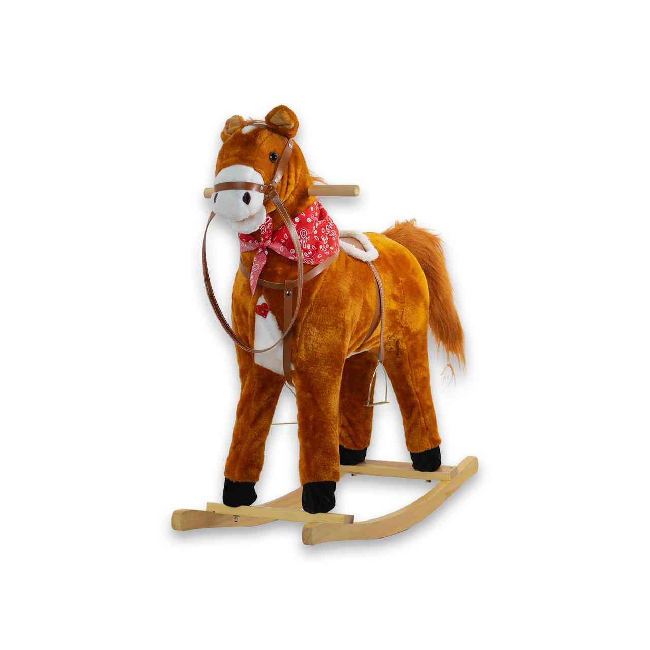 WESTERN STYLE PLUSH ROCKING HORSE