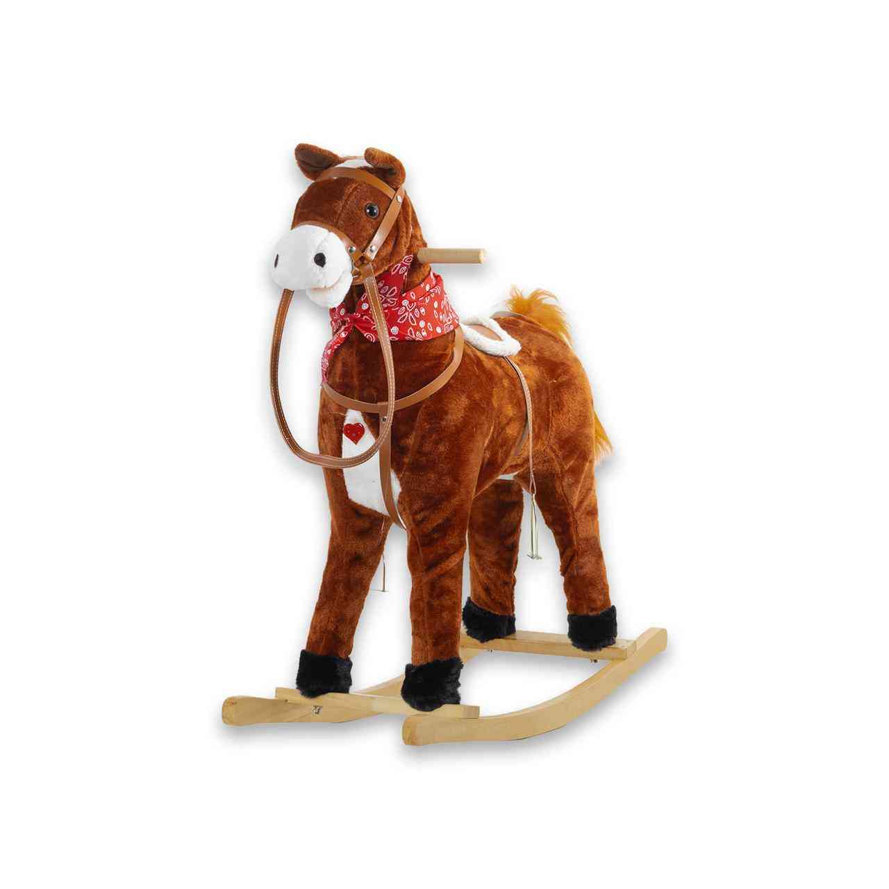 WESTERN STYLE PLUSH ROCKING HORSE