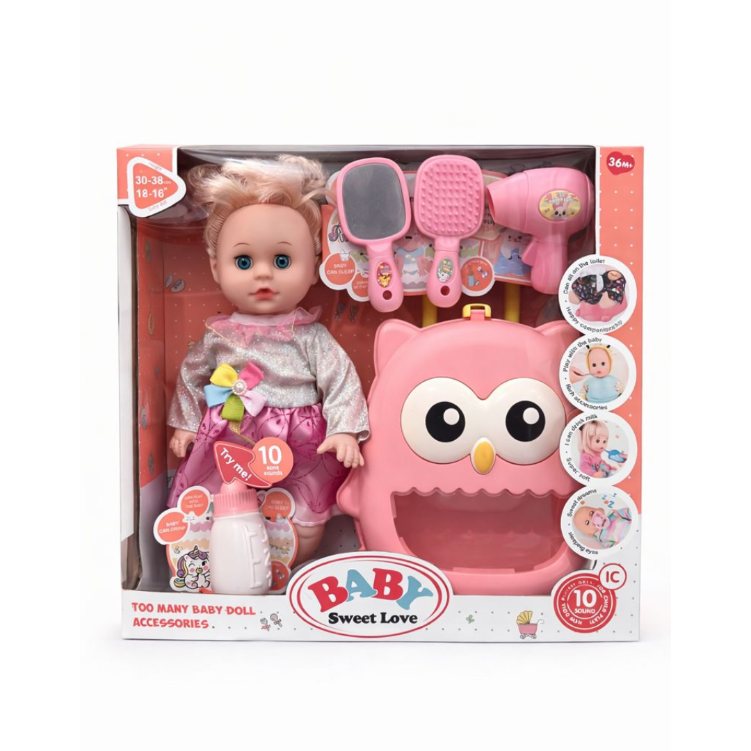 HAPPY KIDS INTERACTIVE BABY DOLL PLAYSET
