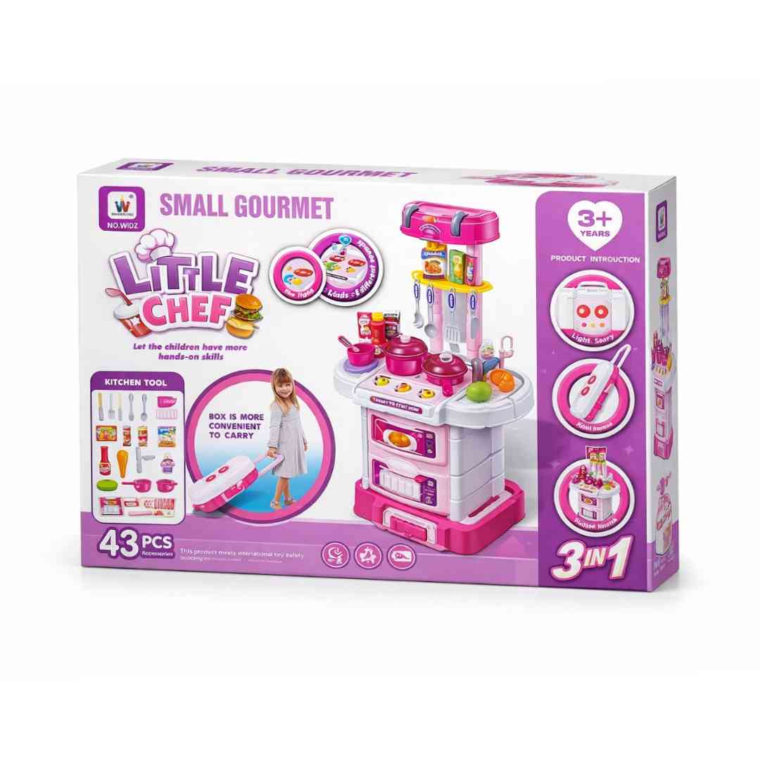 LITTLE CHEF PINK KITCHEN