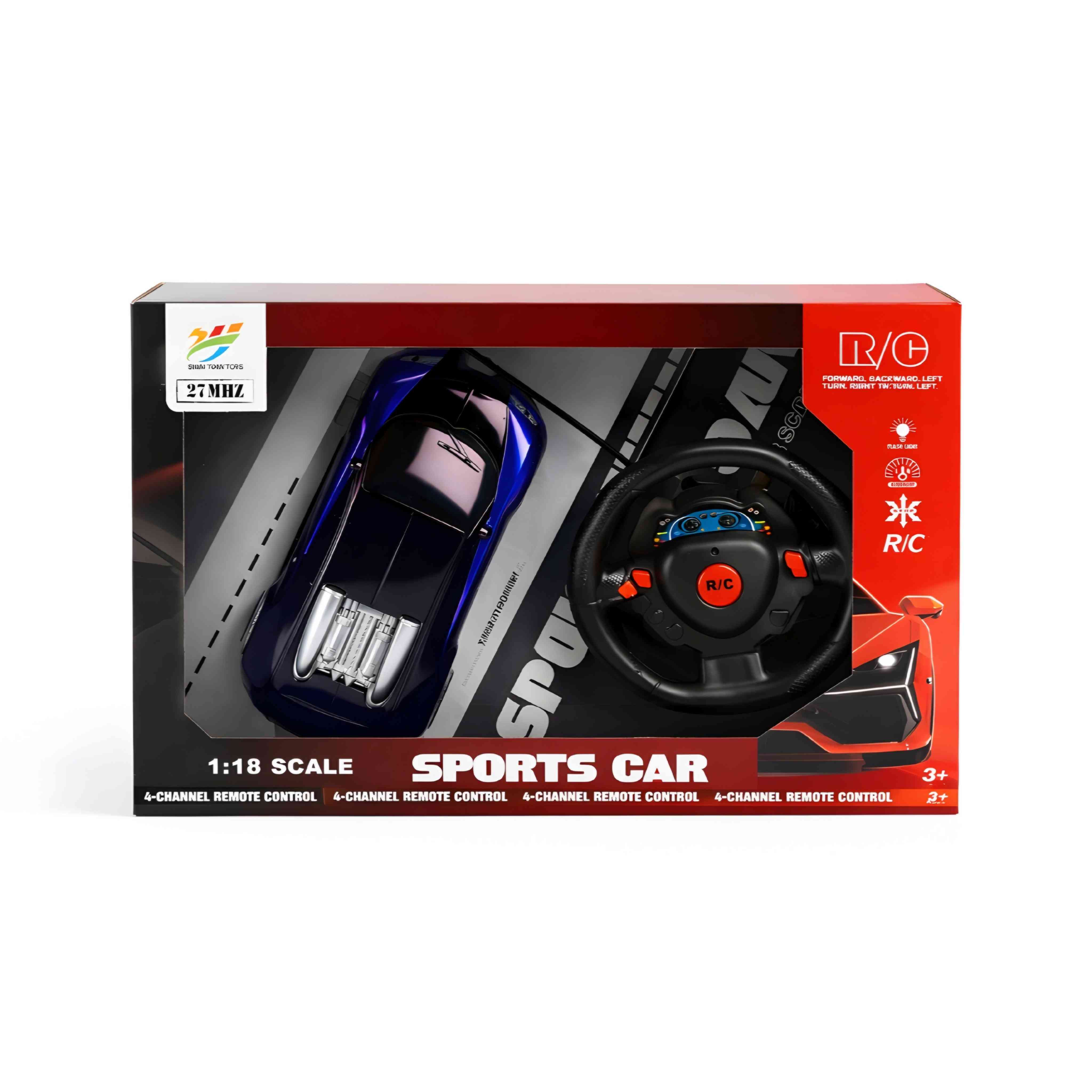 SPORT CAR WITH REMOTE CONTROL - BLUE