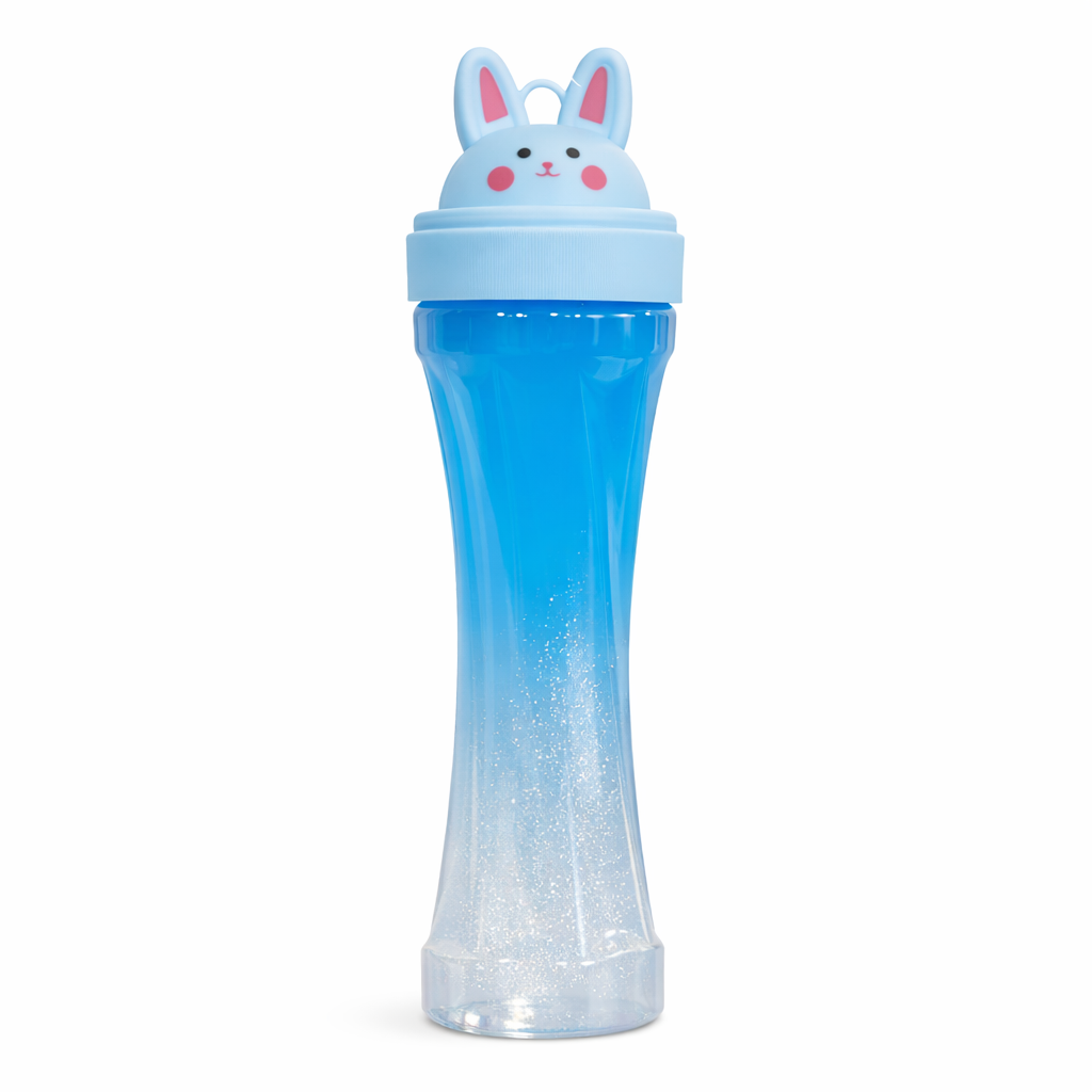 BUNNY GLITTER SPIRAL SLIME TUBE – BLUE