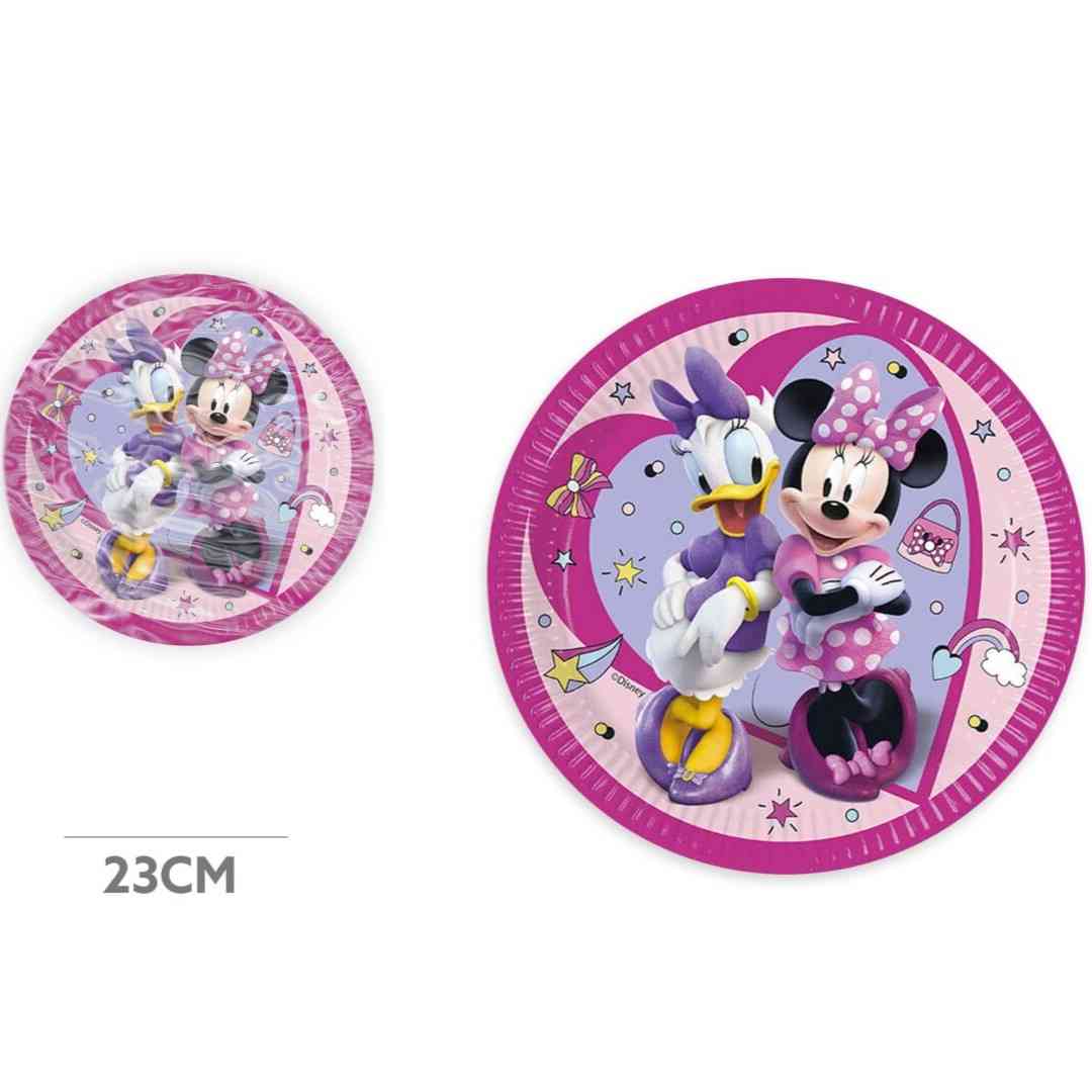 DAISY DUCK& MINNIE MOUSE - LARGE PAPER PLATE (23CM) - (8 PCS)
