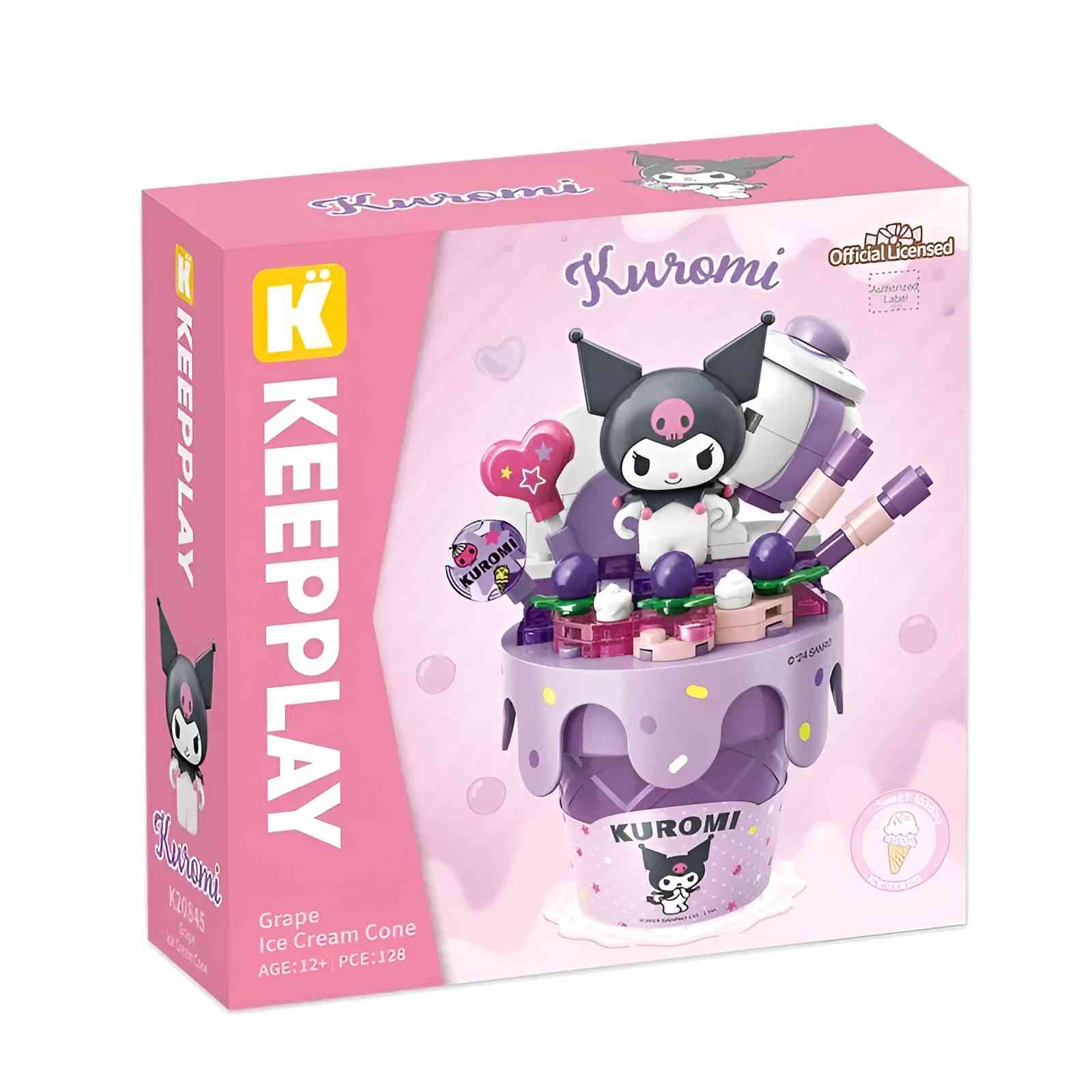 SANRIO KUROMI GRAPE ICE CREAM CONE -KEEPPLEY