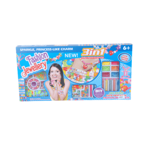 3-in-1 Fashion Jewellery DIY Beads Craft Set for Kids