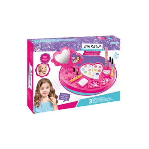 3 in 1 nail art cosmetics and lipstick set