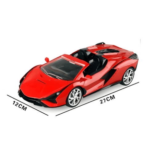 1:16 RC Gravity Sensor Car with Steering Wheel & Pedals – USB Rechargeable - Red