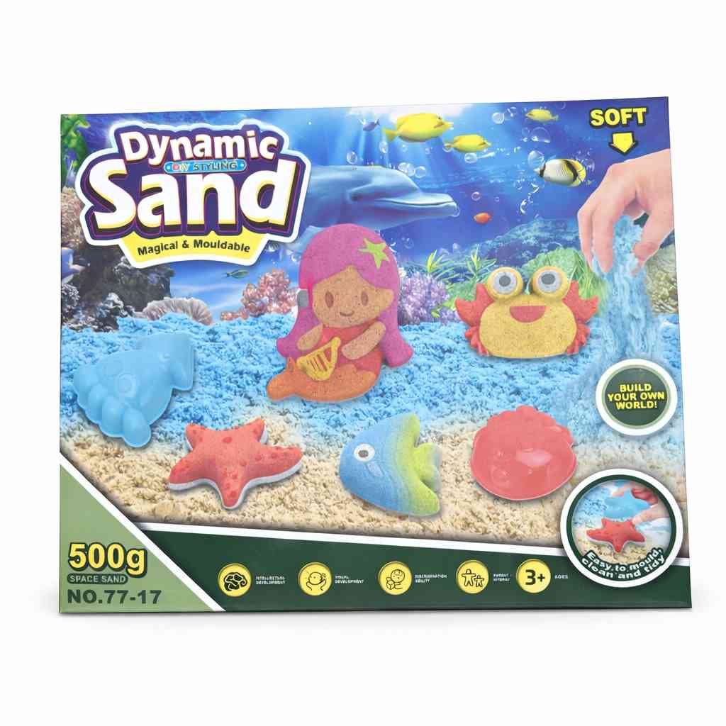 Dynamic Sand Magic Mouldable Play Set – 500g Space Sand