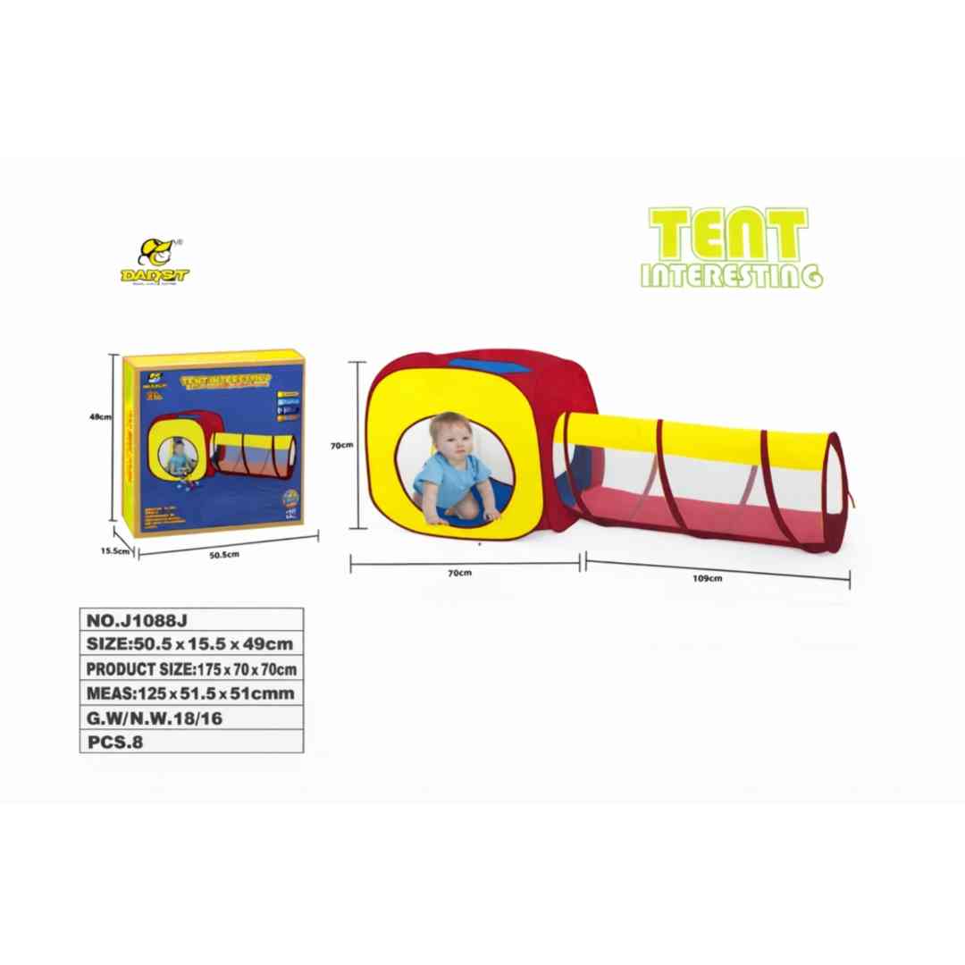 Kids Play Tent with Crawl Tunnel & balls