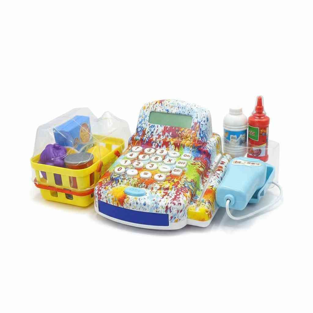 Cash Register Playset with Scanner & Credit Card – Shopping Role Play - Graffiti