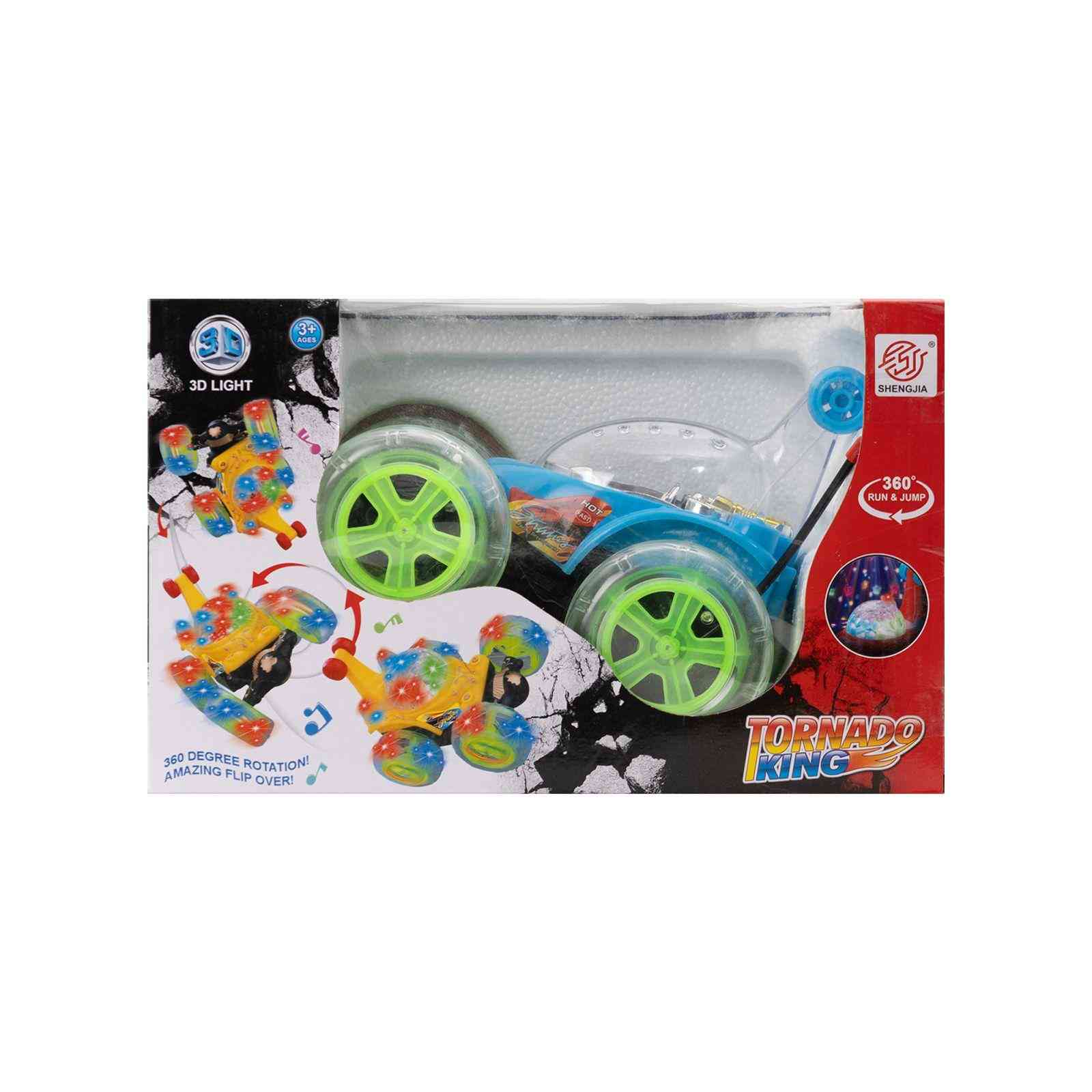 Tornado King Twister Car With Remote Control - blue