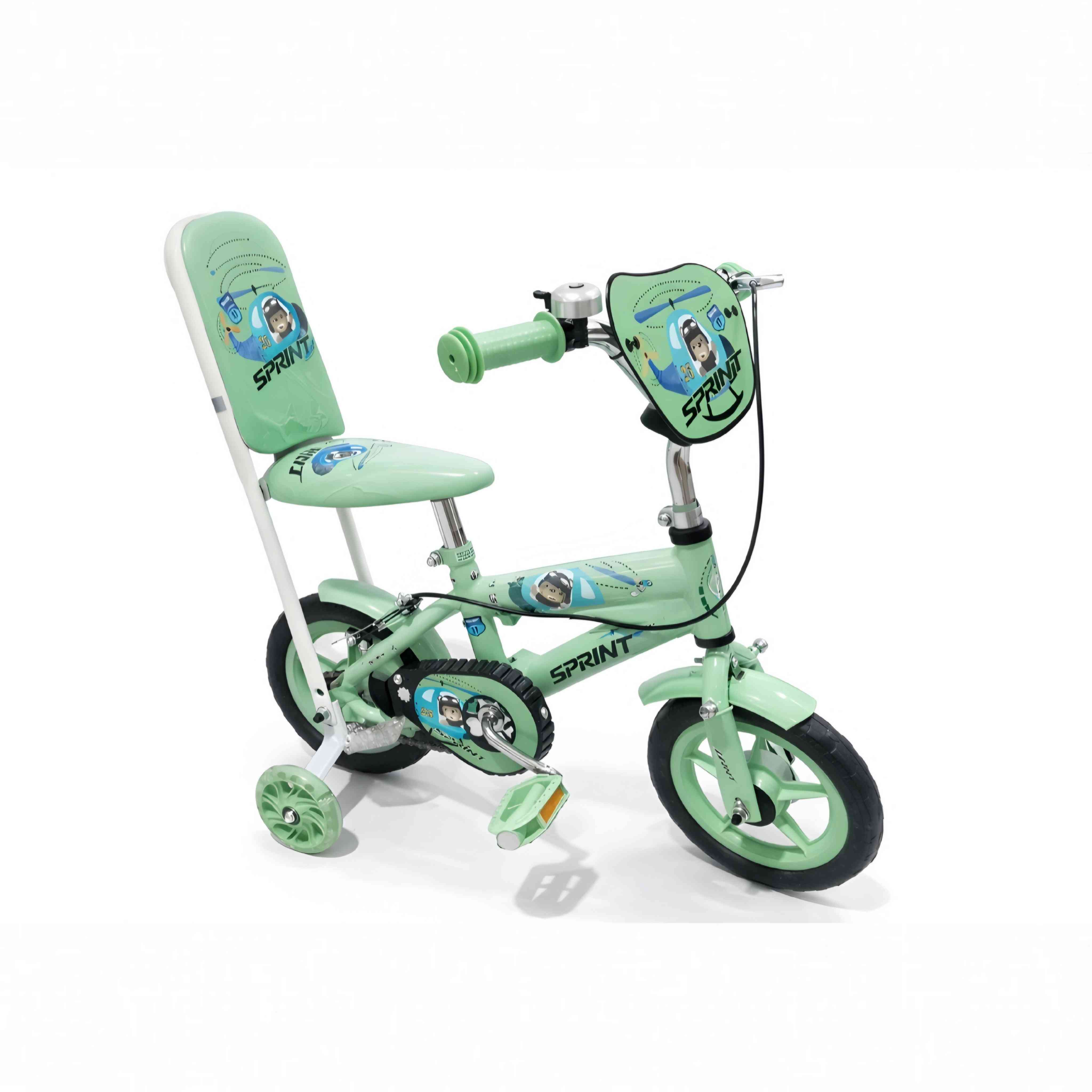 BICYCLE with Training Wheels & Rear Seat 10