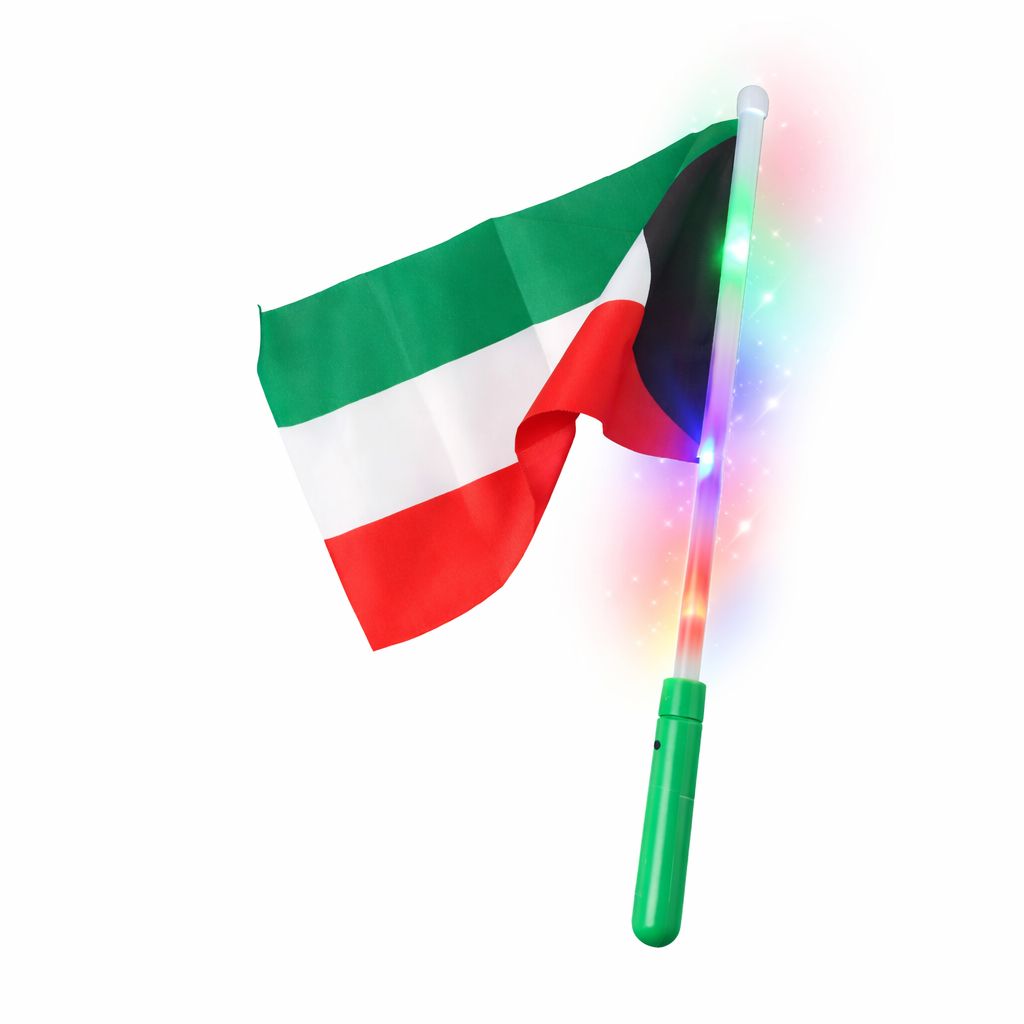 Kuwait Flag with LED Light Stick